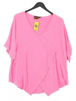 Hampstead Bazaar Women's T-Shirt M Pink Cotton With Rayon Basic • £18