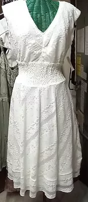 Dressbarn White Lace Dress Lined Sz 6 Nwt • $18.50