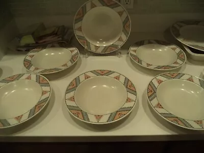 MIKASA INTAGLIO SANTA FE Set Of 2 9  BOWLS   • $32