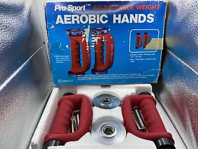 Vintage Pro Sport Aerobic Hands ~ Adjustable Weight Heavy Hands ~ Set Of 2 • $19