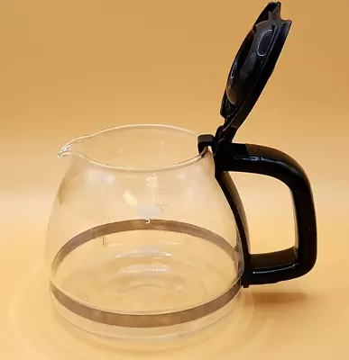 Mr. Coffee 5 Cup Carafe Glass Replacement Pot Black Handle & Lid • $10.88