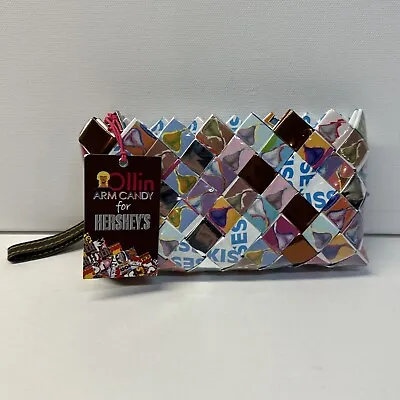 Ollin Hershey Kisses Arm Candy Recycled Wrapper Purse Handbag Wallet New W/ Tags • $32