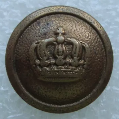 WW1 German Army Uniform Brass Button With Crown 204 Mm Original S2 • $16.81