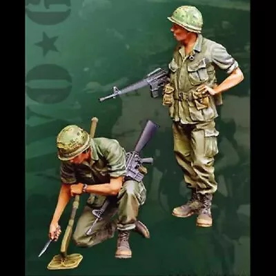 $13.49 • Buy 1/35 Resin Figure Model Kit Vietnam War US Soldiers Unpainted Mine Detector