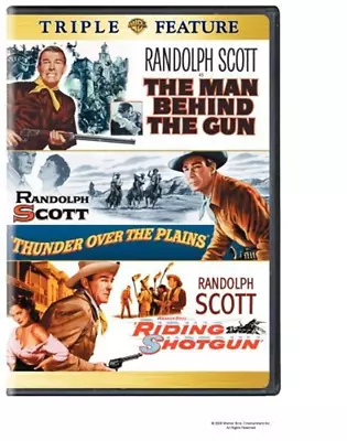 MAN BEHIND THE GUN & THUNDER OVER & RIDING SHOTGUN DVD N/A (2006) Randolph Scott • £21.86