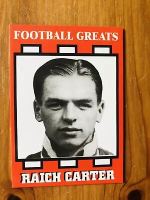 Very Rare 1 In 200. Raich Carter Football Greats Limited Edition Card Num. 15 • £4