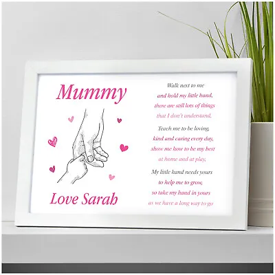 Personalised Mummy Birthday Gifts From Daughter Son Poem Print Mam Mom Nanny • £4.95