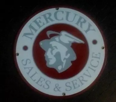 Mercury Sales And Service Dealer  Porcelain Metal Sign Auto • $38.95