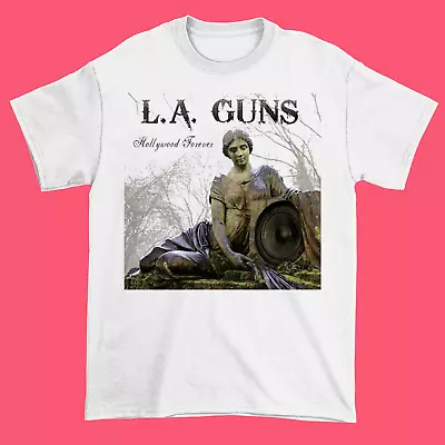 LA GUNS Band Hollywood Forever Cotton White S-4XL Unisex T Shirt • $16.99