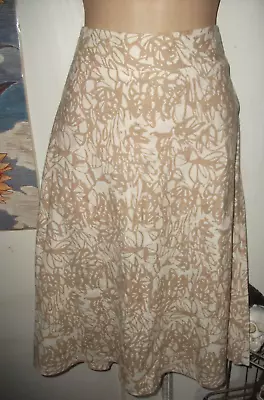 Merona Linen Skirt In Cream & Beige - Sz 12 • $1.95