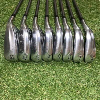 Titleist T400 8Pcs 6-9+Pw+43+49+55 Iron Set TENSEI BLUE 50 • $725