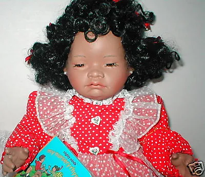 World Gallery By Val Shelton 18  Af/Am  Bisque Sleepy Baby YOLANDA MIB  • $25