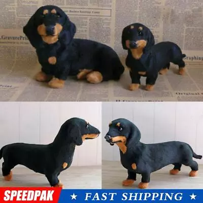 Realistic Simulation Dog Toy Dachshund Plush Toy Doll Animal Kids Stuffed θκ ηε • £11.44