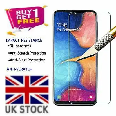 Screen Protector For Samsung Galaxy A20e A01 A40 A10 F018 Tempered Glass • £0.99