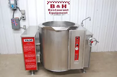 Vulcan VGLT-40 Gallon Steam Jacketed Natural Gas Tilt Soup Kettle • $7995