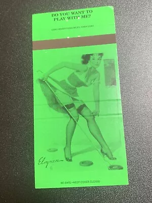 Vintage Girlie Matchbook - “Do You Want To Play With Me” Pinup • $7.95