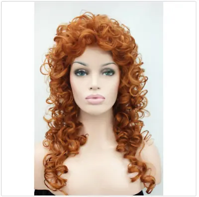 Women Wig Wavy Curly Wig Ladies Hair Fluffy Wig Brown Blonde Cosplay Wigs • $25.44