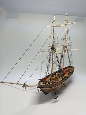 Scale 1/96 Laser-cut Wooden Assemble Wooden Ship Model Sailing Boats  • $36