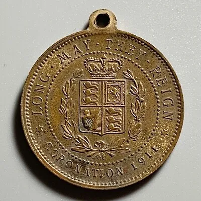 1911 Great Britain Coronation Medal Token • $9.99