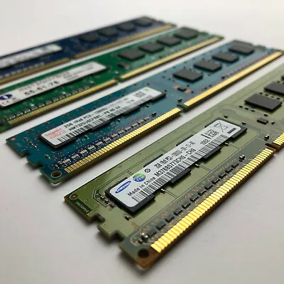 4GB RAM DDR3 PC3-10600 PC3-12800 1Rx8 2Rx8 Desktop PC Computer Memory Module Lot • £7.99