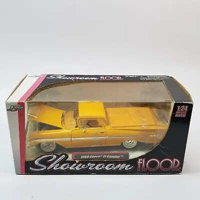 1/24 JADA Toys 1959 Chevy El Camino Showroom Floor Yellow Pickup Utility W/Box • $60.97