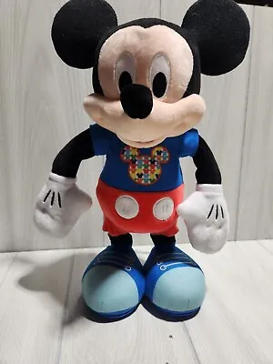 Disney Just Play Dancing Singing Light Up Mickey Mouse Tested Works 16  Plush    • £7.72