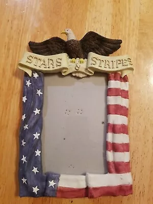 Stars & Stripes Eagle Military USA Photo Frame 4 X 6 • $5.95