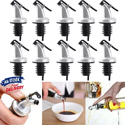 6PCS Oil Vinegar Bottle Nozzle Dispenser Leakproof Stopper Spout Wine Pourer AU • $3.66