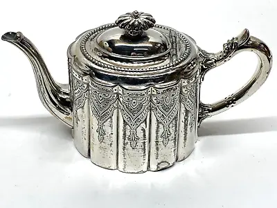 Antique Walker & Hall Sheffield Silver Plated Teapot Edwardian Patent Handle • £42