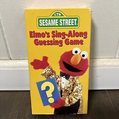 Sesame Street - Elmos Sing-Along Guessing Game (VHS 1996) Vintage! • $6.90
