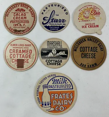 MILK BOTTLE CAP Caps LOT - Milk -Cottage Cheese  Ice Cream -Salad Cream 2.5 +(F) • $7.50