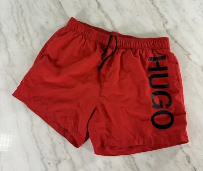 Hugo Boss Abas 5  Inseam Swim Trunks Size Large Red • $35