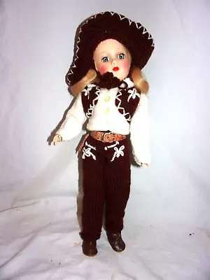 1940's-50's MARY HOYER Signed Hard Plastic Doll RARE Cowgirl Western Outfit VGC • $145