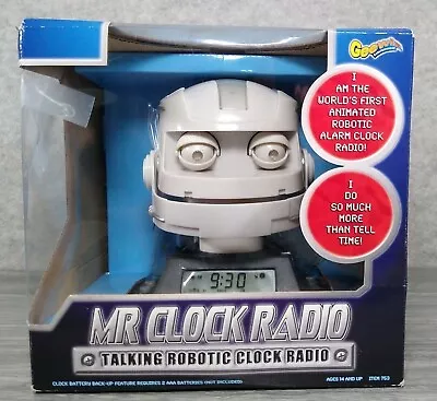 Mr Clock Radio Talking Robotic Animatronic Clock Radio - Brand New In Box RARE  • $150