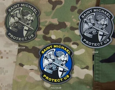 Mil Spec Monkey Modern ST SAINT MICHAEL PROTECT Military Police Morale Patch PVC • $5.53