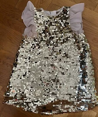 Ilovegorgeous Gold Sequins Girl Dress Size 2-3 • $50