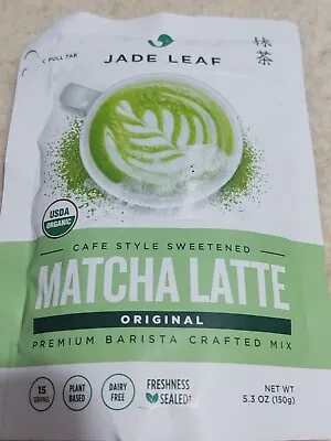 Jade Leaf Organic Matcha Latte Mix Cafe Style Sweetened Original 5.3 Oz 9/2024 • $14