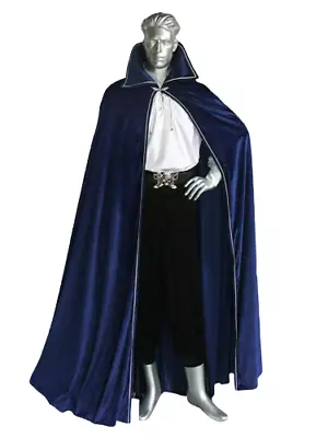 Halloween Gift Medieval ADULT VELVET HOODED CLOAK KING QUEEN RENAISSANCE • $86.40