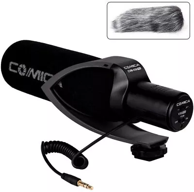 Comica CVM-V30 PRO Camera Microphone Electric Super-Cardioid Directional (BLACK) • $29.95