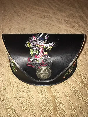 Classic Ed Hardy Sunglass Case-Skull Wolf And Roses • $10
