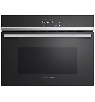 FISHER & PAYKEL 24  W 1.3 Cu Ft Single Convection Steam Wall Oven OS24NDB1 NEW • $2274.99