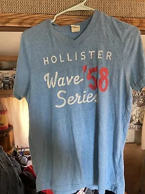 Hollister Wave Series '58 Medium Blue T Shirt • $0.99