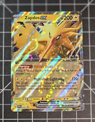 Pokemon TCG - Zapdos Ex - SVP-049 Black Star Promo - Ultra Rare Holo • $1.21