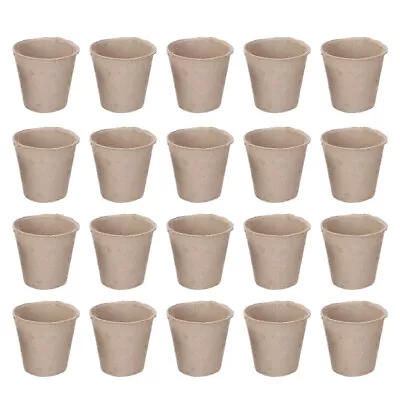40 Pcs Nursery Starters Pots Starter Trays Organic Starting Pot Peat Moss Cups • $15.97