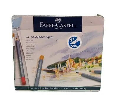 Faber-Castell - 24 Goldfaber Aqua Watercolour Pencils - 11 46 24 - NEW SEALED ✅️ • £16.89