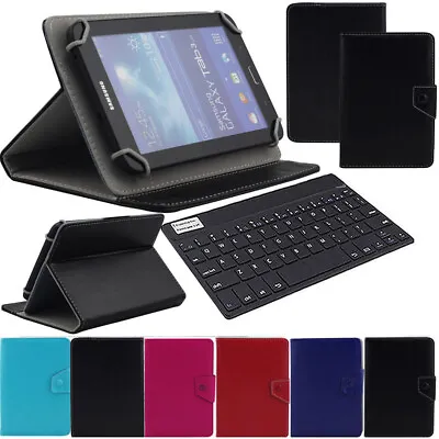 For Lenovo Tab M7 M8 M10 E10 E8 E7 7.0 8.0 10.1 10.3 Keyboard Leather Case Cover • $28.98