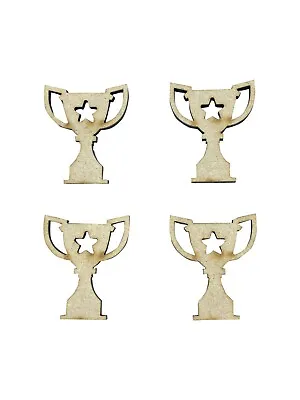 20x Trophies Winner Cup 1st Win 3cm Wood Craft Embelishments Laser Cut Shape MDF • £3.15