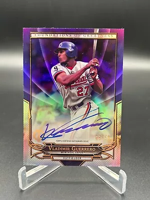 2016 Topps Tribute VLADIMIR GUERRERO Foundations Of Greatness Auto /50 Expos SD • $1.25