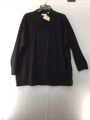 J. Jill 0/S Black Cashmere Sweater  • $68