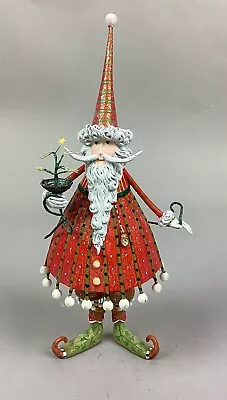 Patience Brewster By MacKenzie Childs Dash Away Santa Claus Christmas Figurine • $34.99